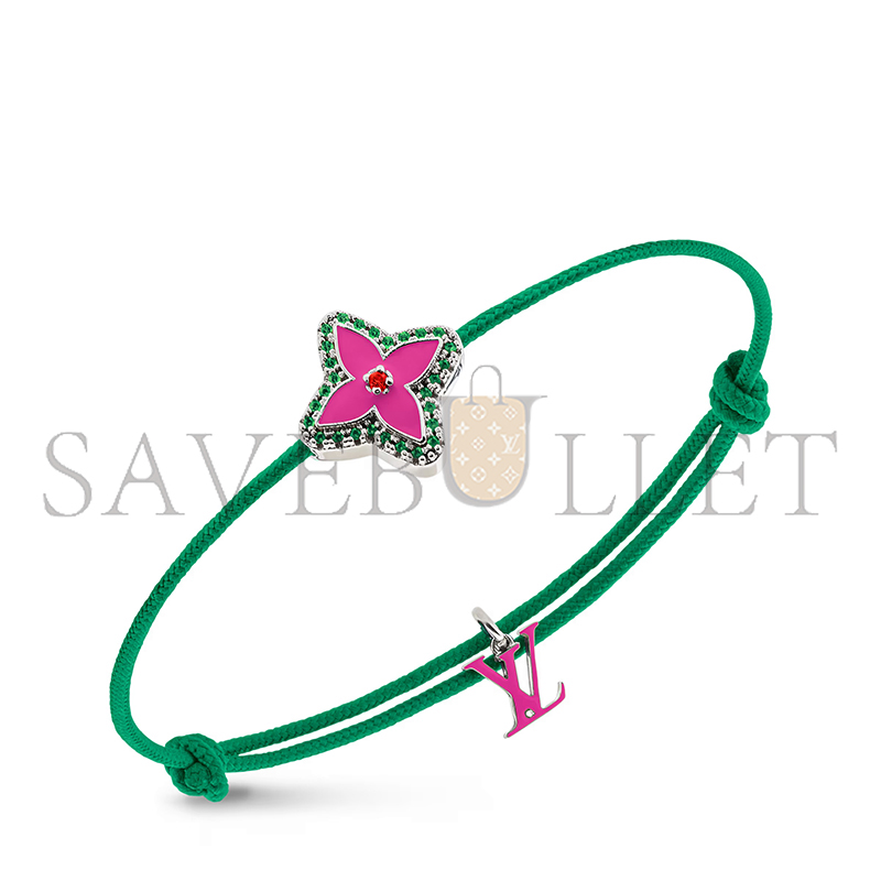 LOUIS VUITTON MONOGRAM FLOWER STESIA BRACELET M02412